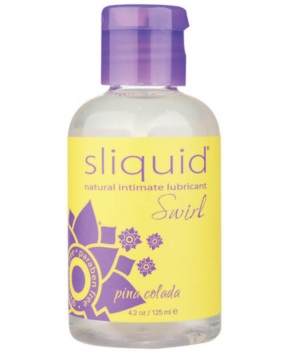 Sliquid Naturals Swirl Lubricant - 4.2 oz Pina Colada