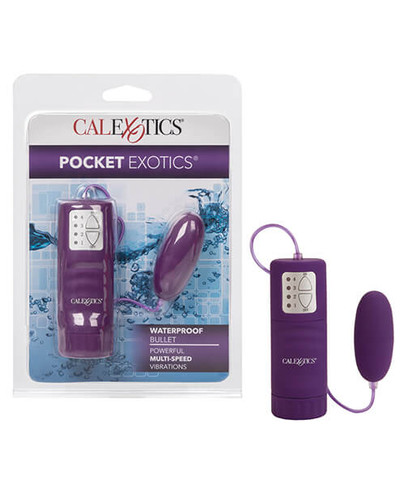 CalExotics Pocket Exotics Bullet Vibrator - Dark Purple