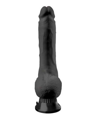 Realistic Black 9 Inch Vibrating dildo