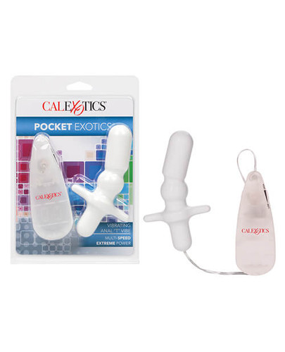 Pocket Exotics White Anal T Vibrator