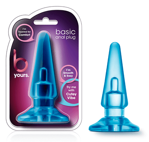Blush B Yours Basic Plug - Blue - Mini Anal Toy