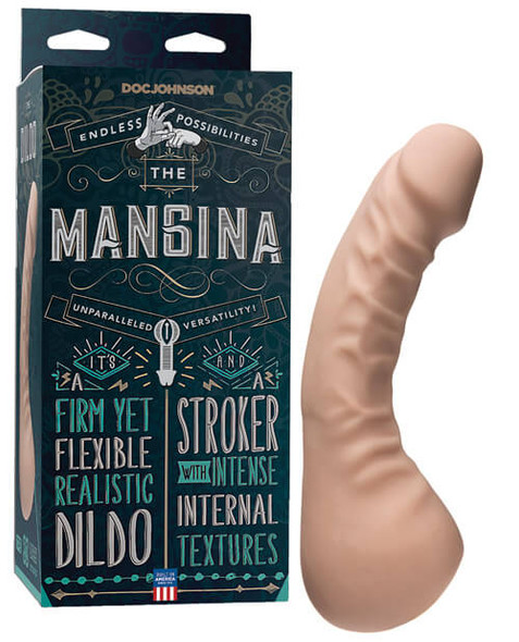 The Mangina Stroker/Dildo Combo Tool - Vanilla