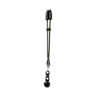 Spartacus Beaded Clit Clamp - Black & Silver Beads