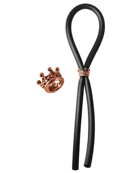 Bolo Silicone Cock Rings - Rose Gold Crown Slider