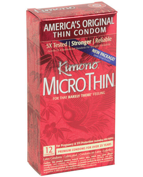 Kimono MicroThin Condoms - 12 Pack