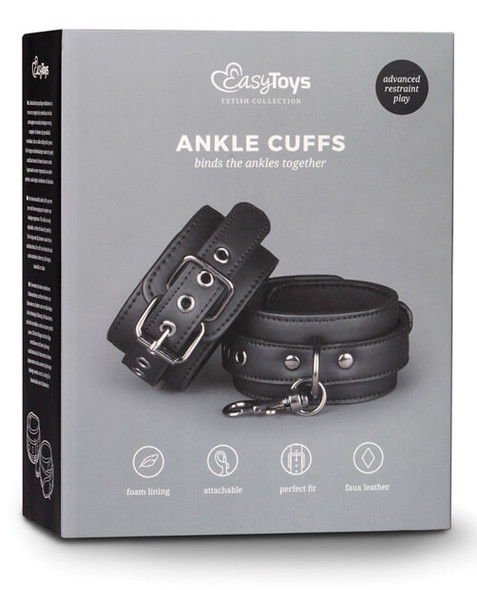 Easy Toys Adjustable Ankle Cuffs - Black