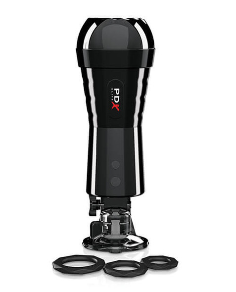 The PDX Elite Cock Compression Stroker comes with lube, toy cleaner and more.