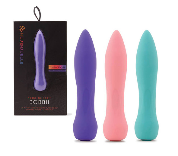 Sensuelle Bobbi XLR8 Turbo Bullet Clit Vibe - Purple, Pink, Aqua Green