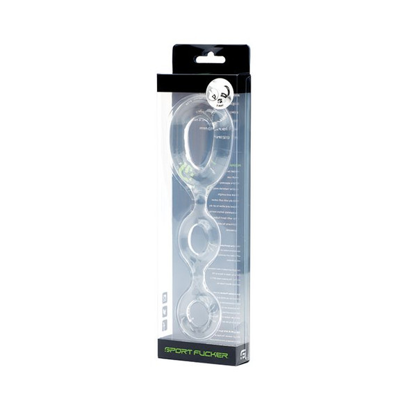 Sport Fucker 3-Way Ring - Clear
