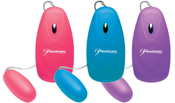 Pipedream Neon Luv Touch Bullets - Pink, Purple and Blue
