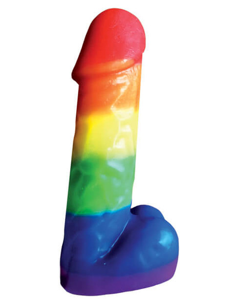 Rainbow Pecker Party Candle - 7 Inches