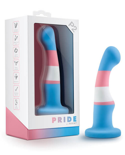 Blush Avant Pride 2 Dildo - Trans Pride Flag