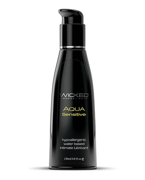 Wicked Hypoallergenic Aqua Sensitive Water-Based Lubricant - 4 ounces