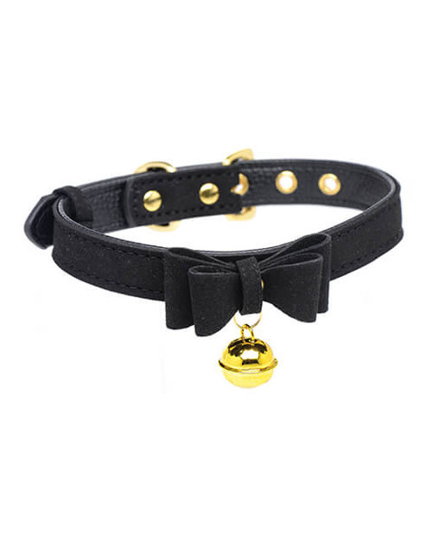 Black Master Series Kitty Cat Bell Collar