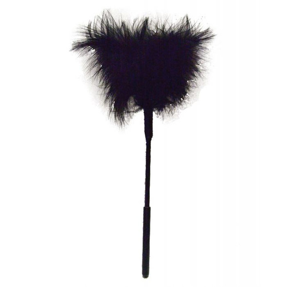 Sex & Mischief Soft Feather Tickler  - Black