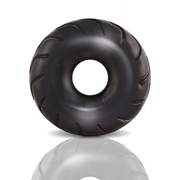 Tire-Shaped Cock Ring - Black