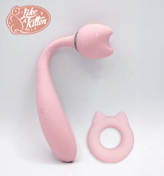 Natalie's Toy Box Purrs Like A Kitten Vibrator Wand & Cock Ring Set