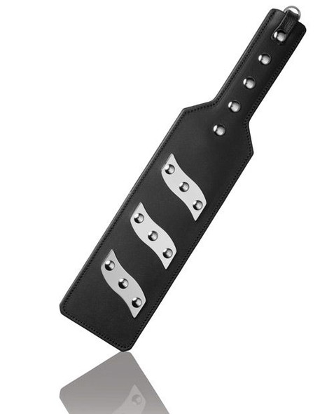 The ElectraStim Leather Electro Paddle is designed to electrify your spanking games,