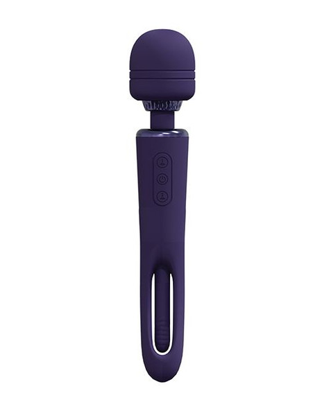 Double End Wand Vibrator with flapping Tongue