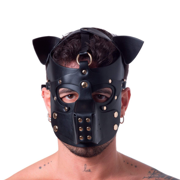 665 Bondage Pup Hood - Black