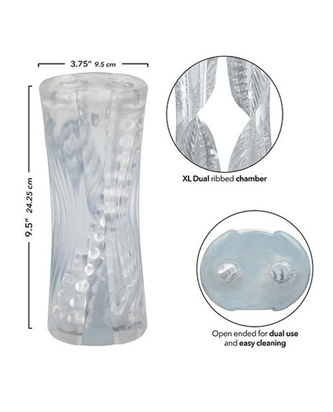 Cyclone Dual Ribbed Stroker dimensions