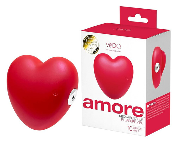 Amore Rechargeable Pleasure Vibe - Red