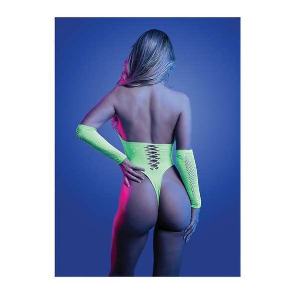 Pressure Point UV Reactive Rhinestone Teddy & Gloves