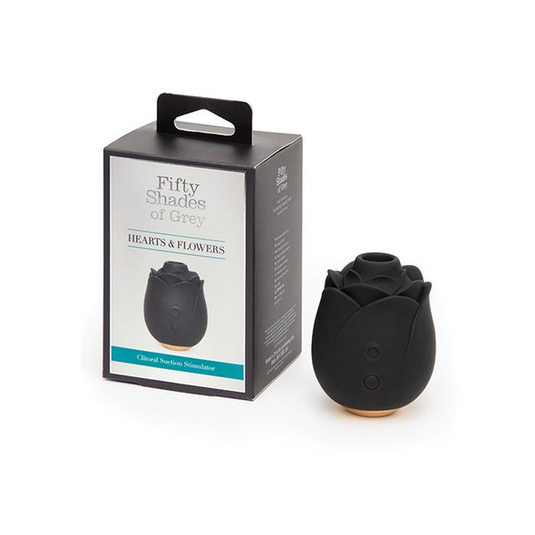 Fifty Shades Hearts & Flowers Rose Vibrator - Black Fifty Shades Hearts & Flowers Rose Vibrator - Black
