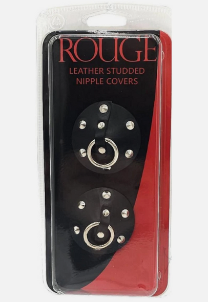 Black Leather and Metal Pasties