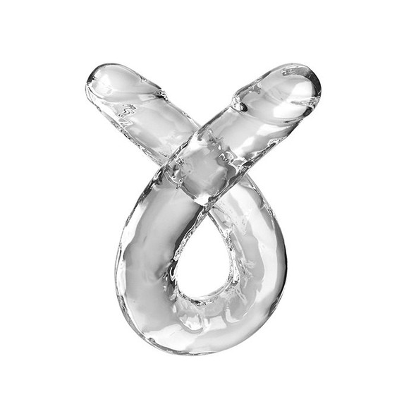 Clear big double-ended dong