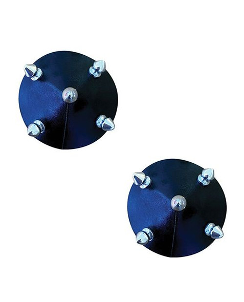 faux leather spiked pasties