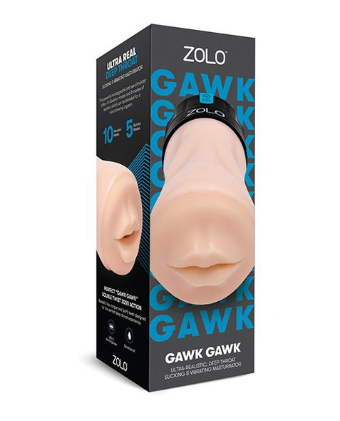 gawk gawk penis stroker with realistic mouth design