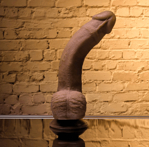 Natural Feel 7" Flexskin Dildo - Dark