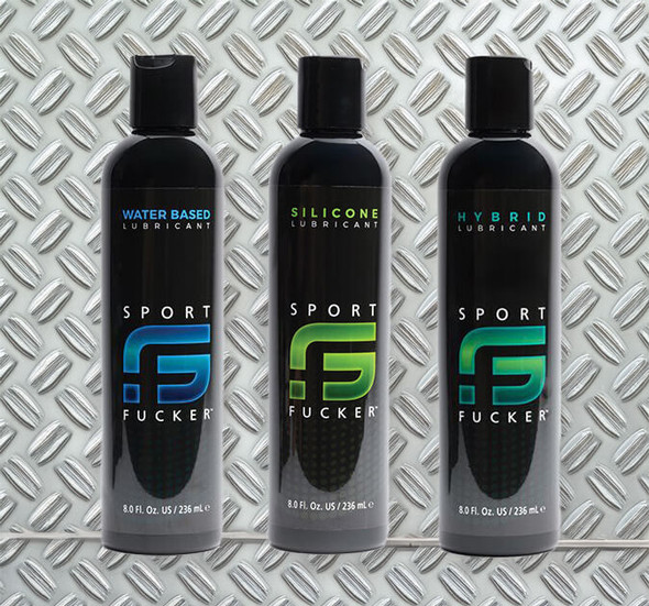 Sport Fucker Lubricants in Water-Based, Hybrid, & Silicone formulas