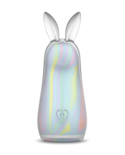 WINX Hippity Hoppity Small opalescent silicone vibrator with rounded bunny-ear shape and soft matte finish