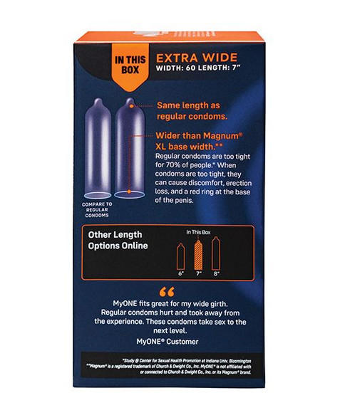 MyONE® Extra Wide 60H Condoms - 10 Pack
