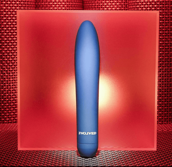 Evolved Straight Forward rechargeable slimline vibrator with classic tapered design