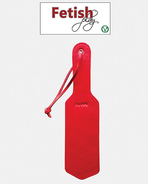 Fetish Play Vegan Leather Paddle - Red