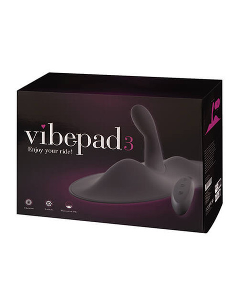 VibePad 3 G-Spot Vibrator Grinding Pad shown in retail packaging box