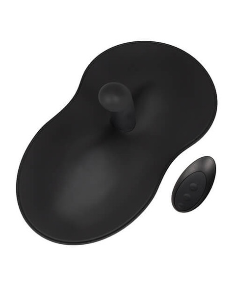 VibePad 3 ride-on grinding vibrator with wireless remote for hands-free internal and external stimulation.