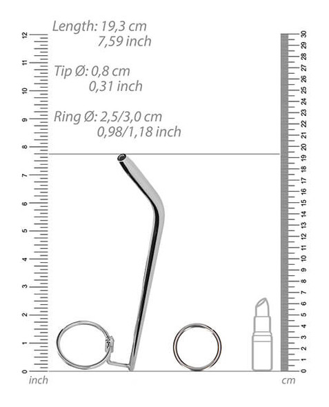 Stainless Steel Urethral Sounding Dilator Stick dimensions