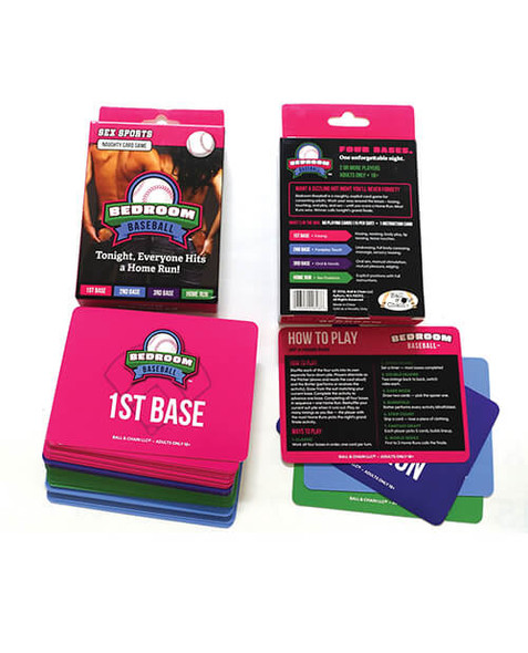 Bedroom Baseball playing cards featuring baseball-themed adult challenges