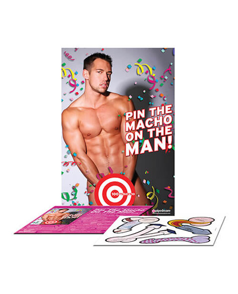 Pin The Macho On The Man - Bachelorette Party Games Pin The Macho On The Man - Bachelorette Party Games