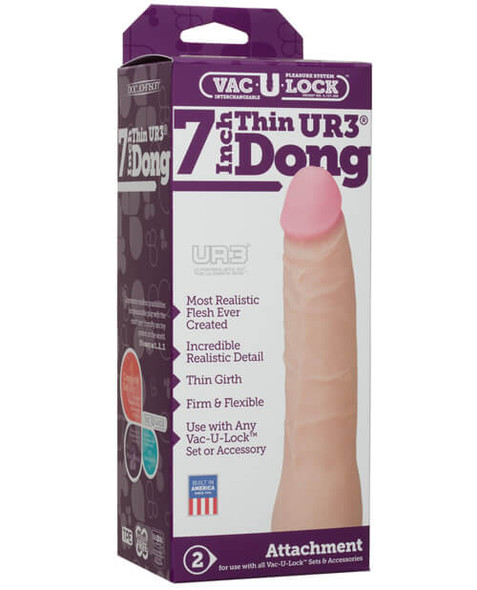 White Vac-U-Lock UR3 7" Thin Dong