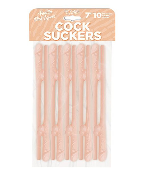 Vanilla Party Pecker Straws