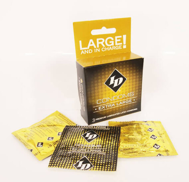 ID Extra Large Condoms - 3 pack