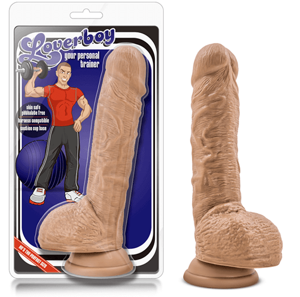 Latin Loverboy "Personal Trainer" Dildo - 9 inches - Brown