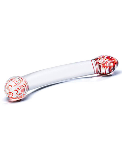 Gläs Toys Red-Tipped Double Wand - Glass Dildos