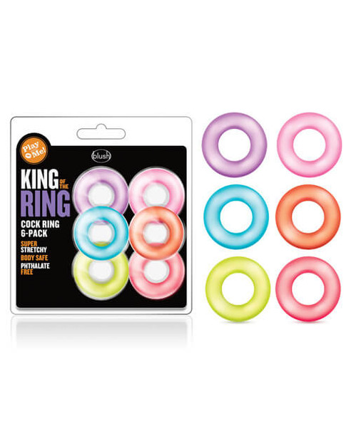 Blush King Of The Cock Ring 6-Pack