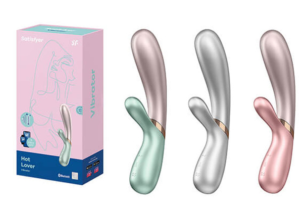 Satisfyer Hot Lover Rabbit Vibrator - Green, Pink, Silver, Beige